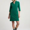 Outlet River Woods Groene V-hals jurk 3/4 mouwen -