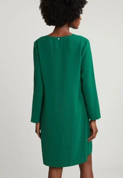 Clearance River Woods Groene V-hals jurk lange mouwen -
