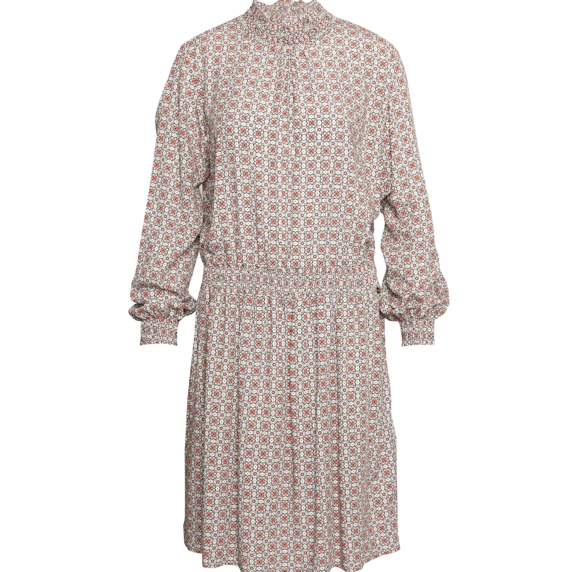 New River Woods Jurk met smokwerk in multi -