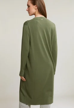 New River Woods Kaki lange cardigan lange mouwen -