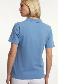New River Woods Katoenen basic polo korte mouwen blauw -
