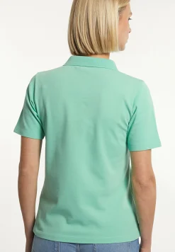 Outlet River Woods Katoenen basic polo korte mouwen mintgroen -