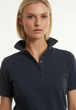 Discount River Woods Katoenen basic polo korte mouwen navy blue -