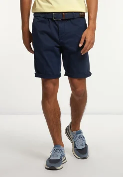 New River Woods Katoenen basic stretch chinoshort navy -