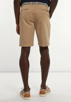 Sale River Woods Katoenen basic stretch chinoshort wheat -
