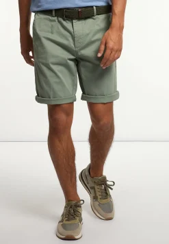 Clearance River Woods Katoenen basic stretch chinoshort moss -