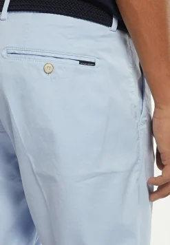 Hot River Woods Katoenen basic stretch chinoshort glacier -