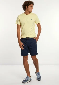 New River Woods Katoenen basic stretch chinoshort navy -