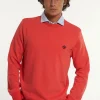 Best River Woods Katoenen basic trui ronde hals punch -