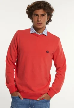 Best River Woods Katoenen basic trui ronde hals punch -