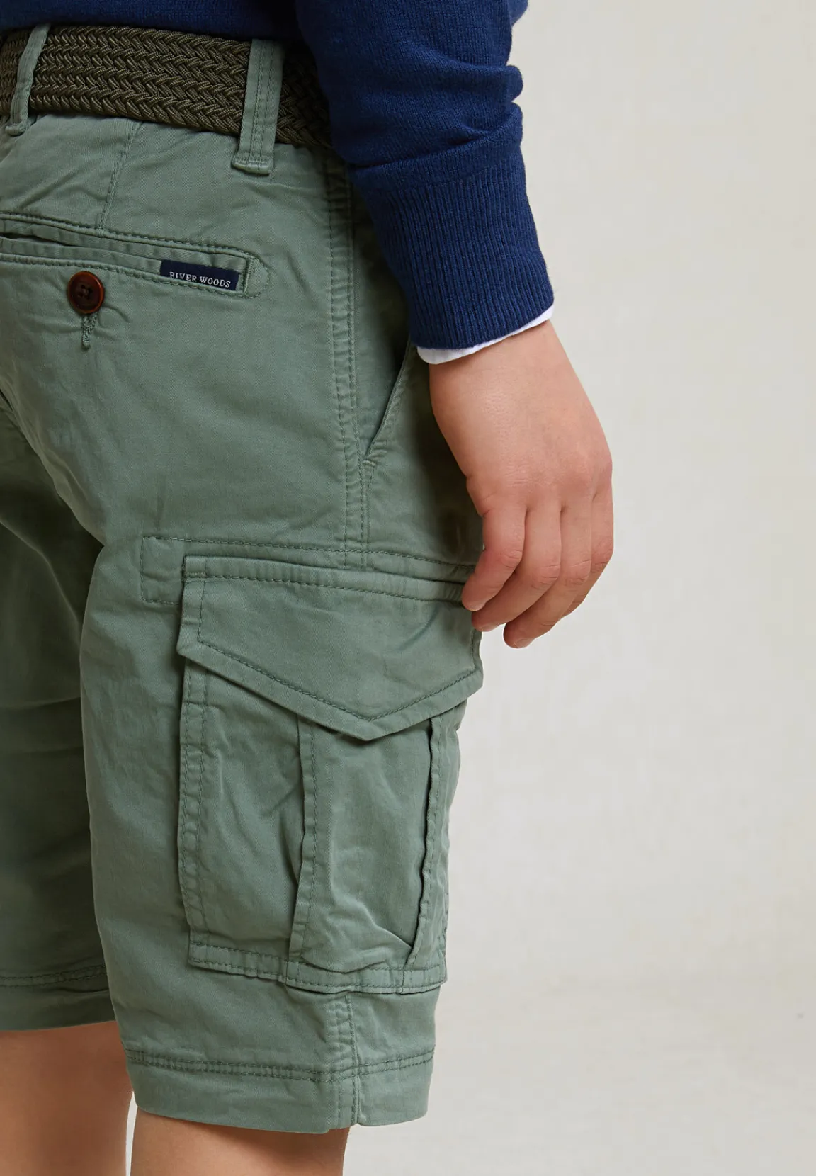Hot River Woods Katoenen cargo short stretch equator -