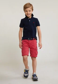 Outlet River Woods Katoenen cargo short stretch bloody mary -