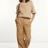 Sale River Woods Katoenen cargobroek opgestikte zakken beige -