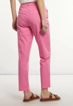 Hot River Woods Katoenen chinobroek roze -