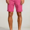 Hot River Woods Katoenen chinoshort amaranth -