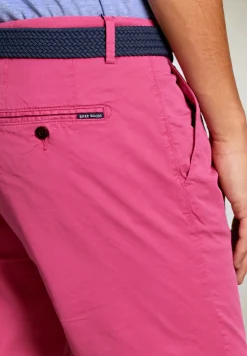 Hot River Woods Katoenen chinoshort amaranth -