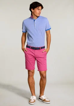 Hot River Woods Katoenen chinoshort amaranth -