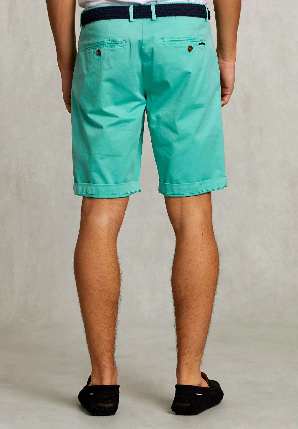 Discount River Woods Katoenen chinoshort munt -