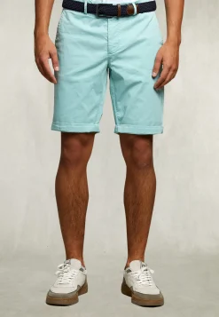 Best River Woods Katoenen chinoshort pistache -