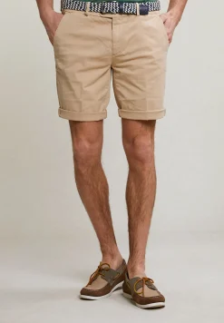 Discount River Woods Katoenen chinoshort sand -
