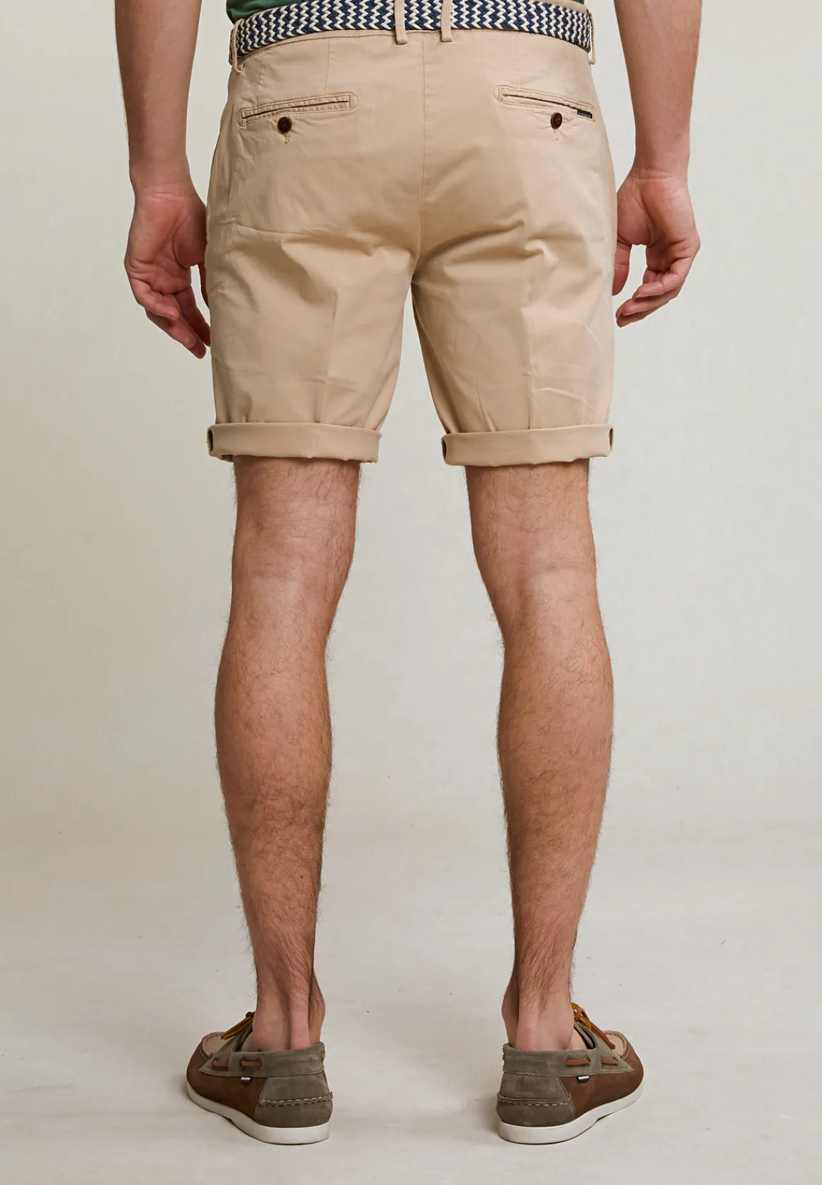 Discount River Woods Katoenen chinoshort sand -