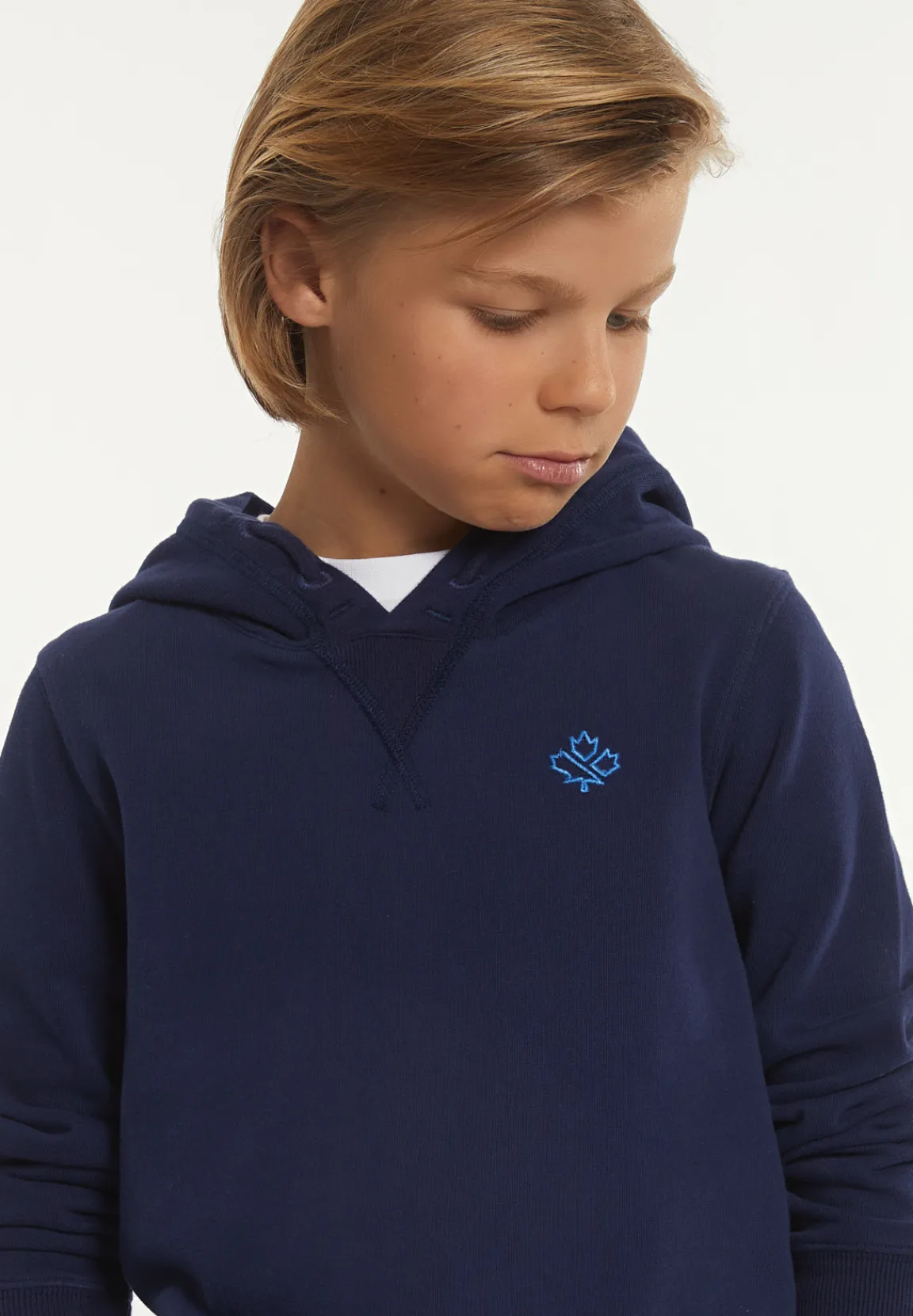 Sale River Woods Katoenen fancy kaptrui midnight blue -