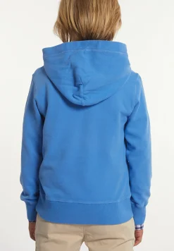 Outlet River Woods Katoenen fancy kaptrui soft azure -