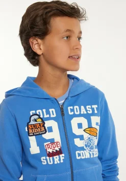 Clearance River Woods Katoenen fantasie fleece hoodie azure -