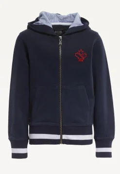 New River Woods Katoenen fantasie hoodie navy -