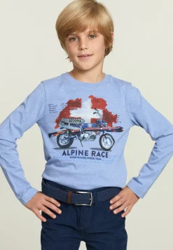 Best River Woods Katoenen fantasie T-shirt jeans mix -