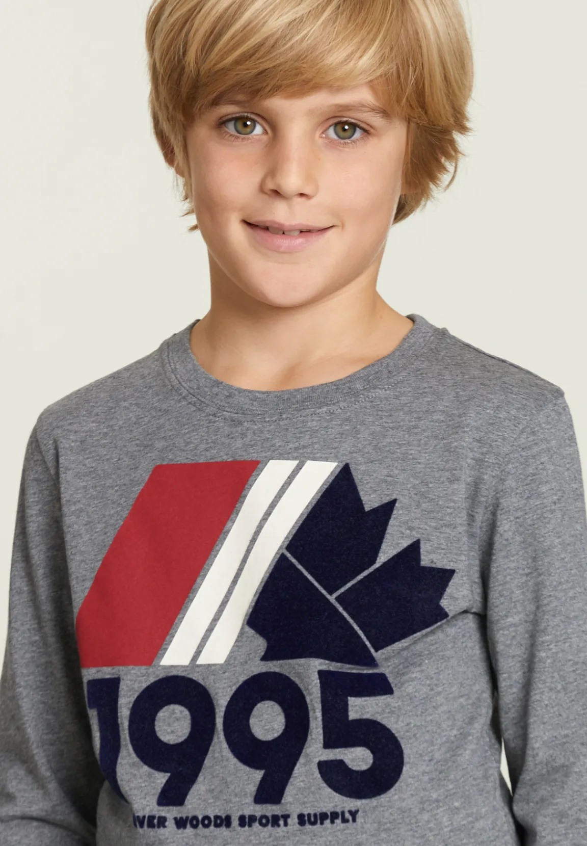 Fashion River Woods Katoenen fantasie T-shirt oxford mix -