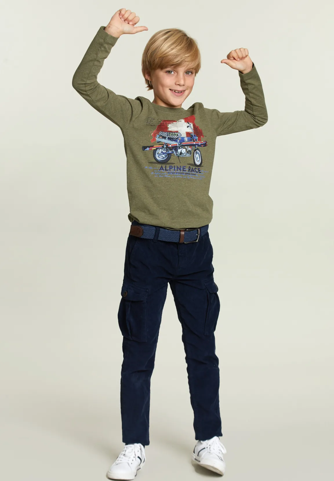 Online River Woods Katoenen fantasie T-shirt cottage mix -