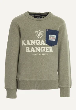 Sale River Woods Katoenen fantasietrui ronde hals jade mix -