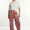 New River Woods Katoenen gebloemde broek multi -
