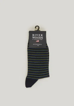 Fashion River Woods Katoenen gestreepte sokken multi -