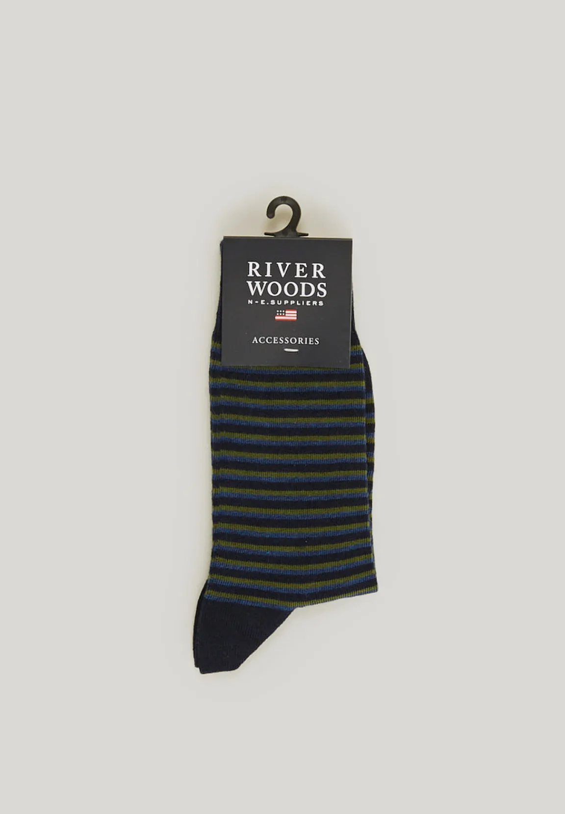 Fashion River Woods Katoenen gestreepte sokken multi -