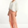 Hot River Woods Katoenen klassieke stretch broek oranje -