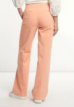 Hot River Woods Katoenen klassieke stretch broek oranje -