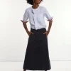 Discount River Woods Katoenen midirok navy -
