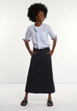 Discount River Woods Katoenen midirok navy -