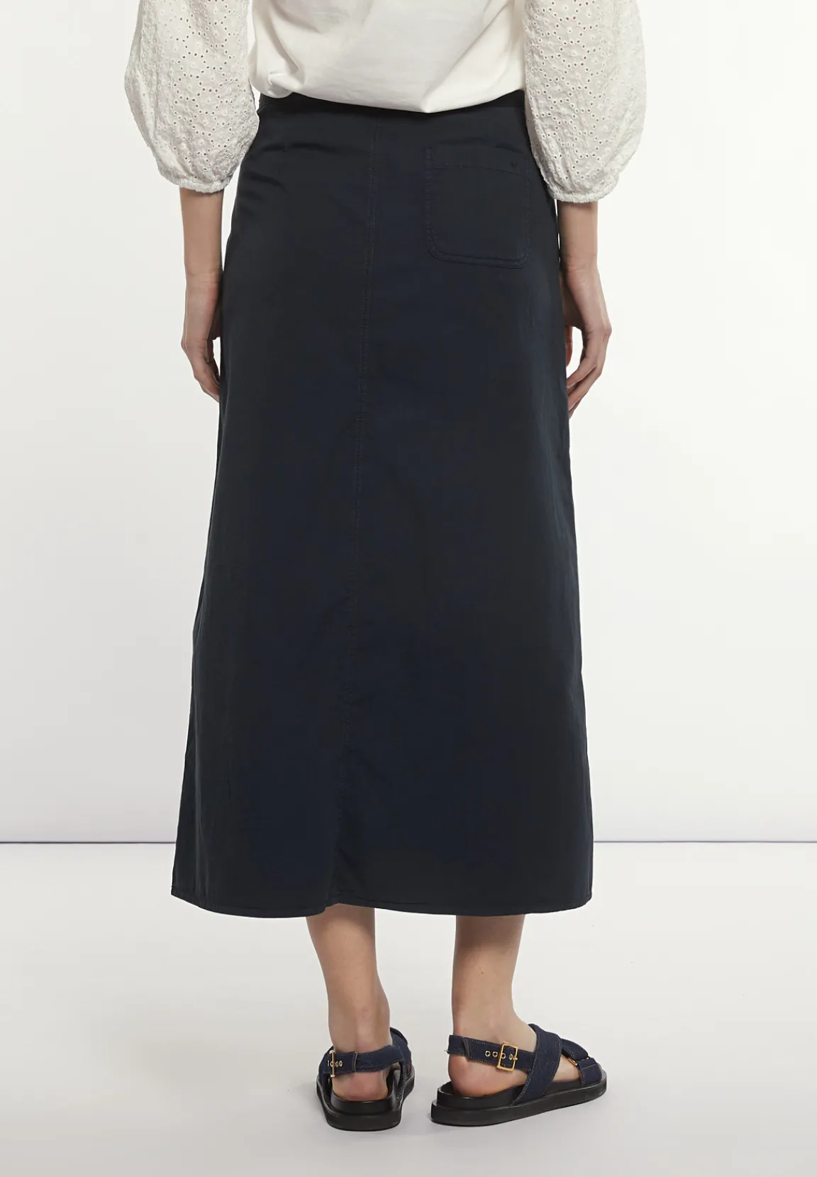 Discount River Woods Katoenen midirok navy -