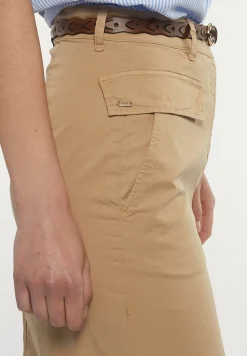Discount River Woods Katoenen midirok opgestikte zakken beige -