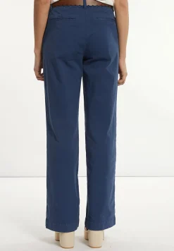 Outlet River Woods Katoenen rechte stretch broek blauw -
