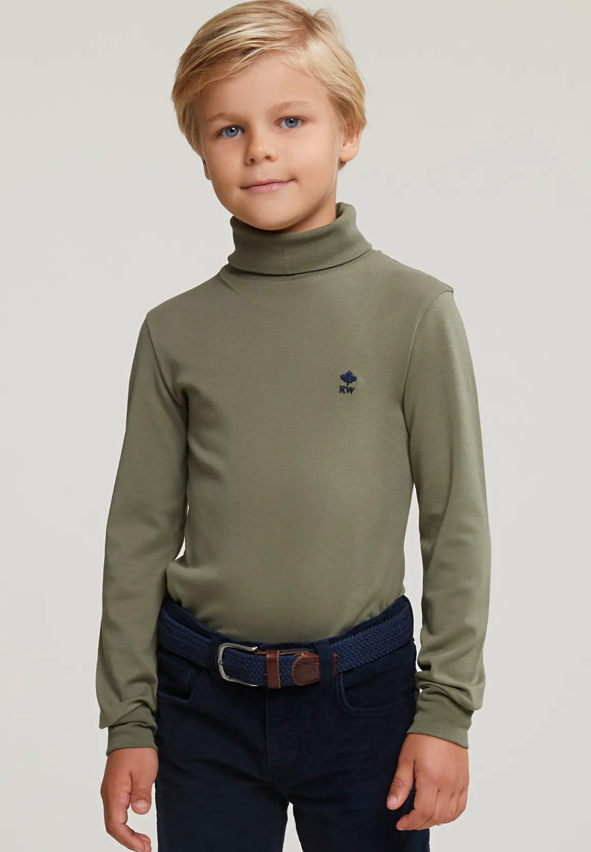 Online River Woods Katoenen rolkraag T-shirt lange mouwen fynboss -