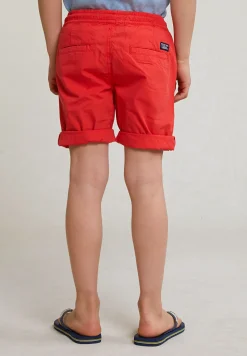 Online River Woods Katoenen short trekkoord pomegranate -