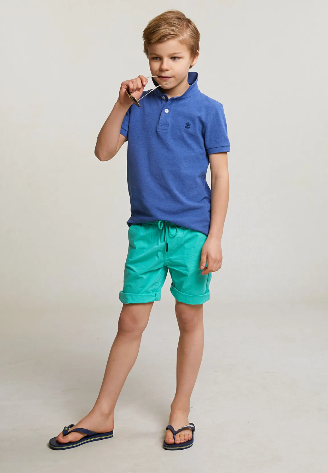 Clearance River Woods Katoenen short trekkoord ginfizz -