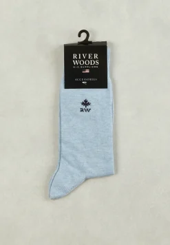 Outlet River Woods Katoenen sokken chambray mix -
