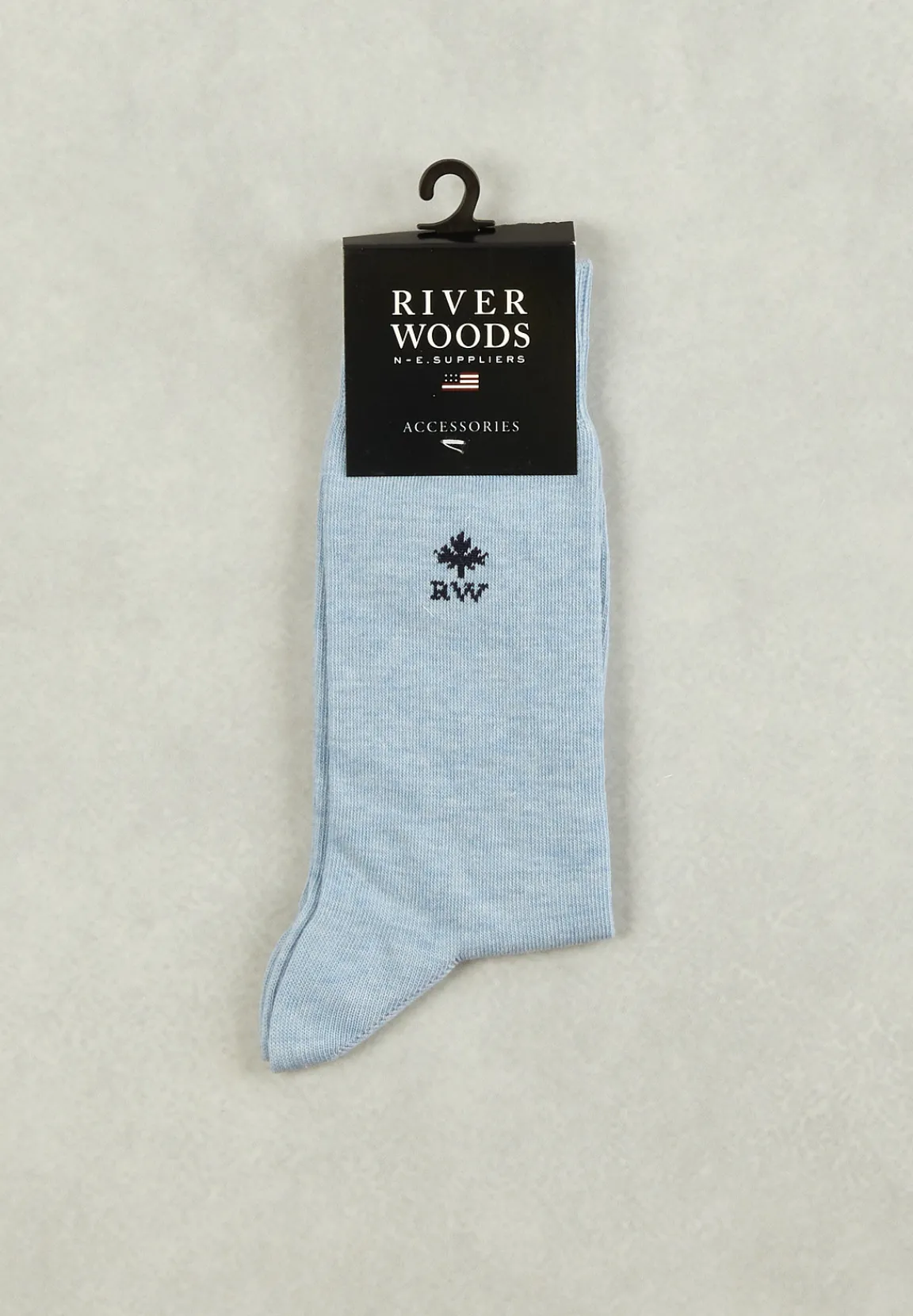 Outlet River Woods Katoenen sokken chambray mix -