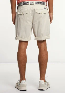 Hot River Woods Katoenen stretch short ivory -