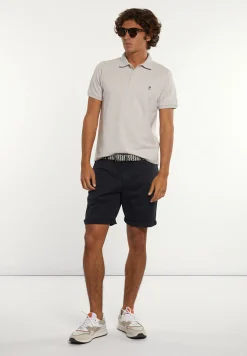 New River Woods Katoenen stretch short navy -